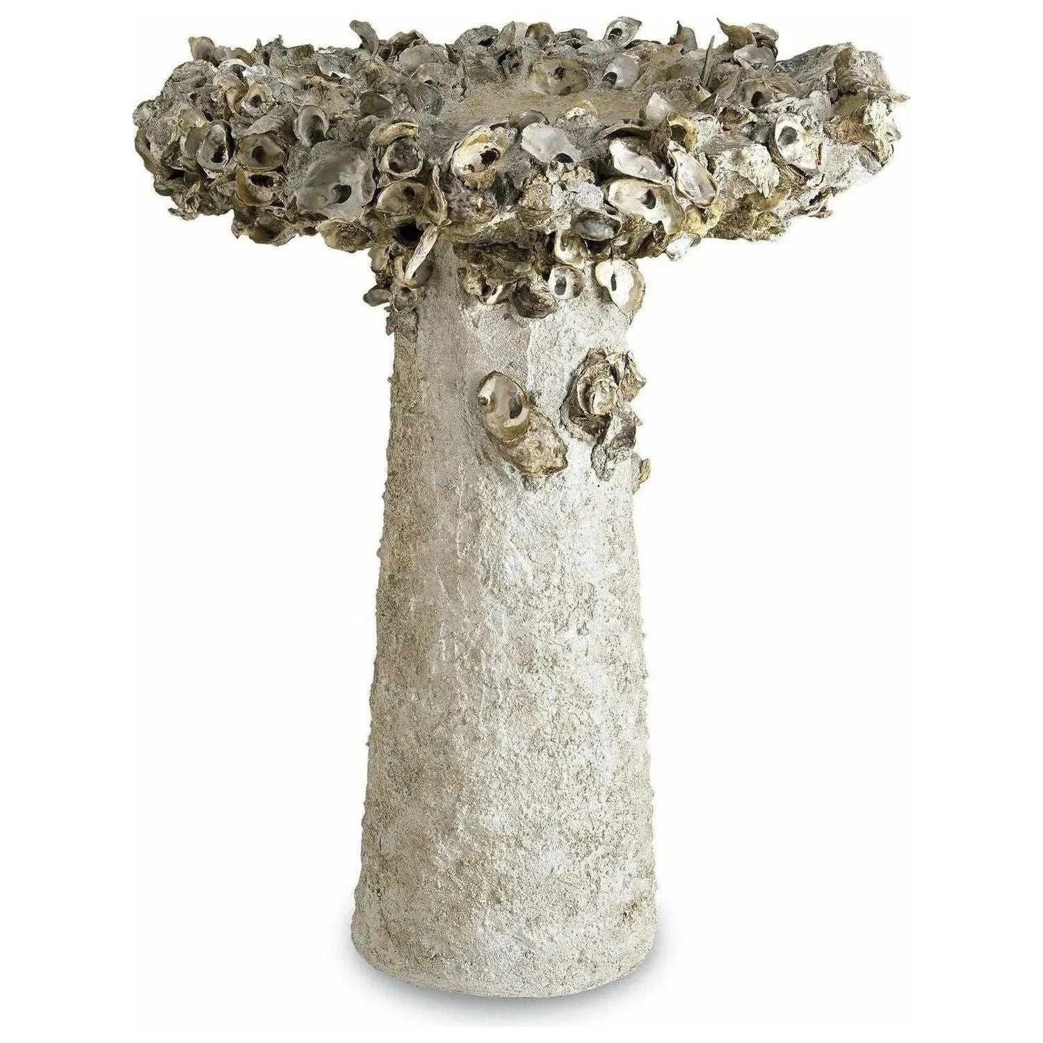 Currey and Company - Oyster Shell Bird Bath - 2765 | The Rug District