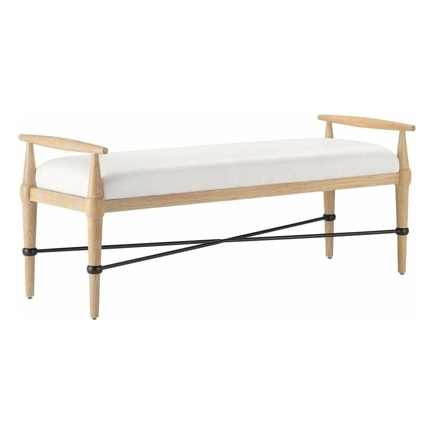Currey and Company - Perrin Bench - 7000-0351 | The Rug District