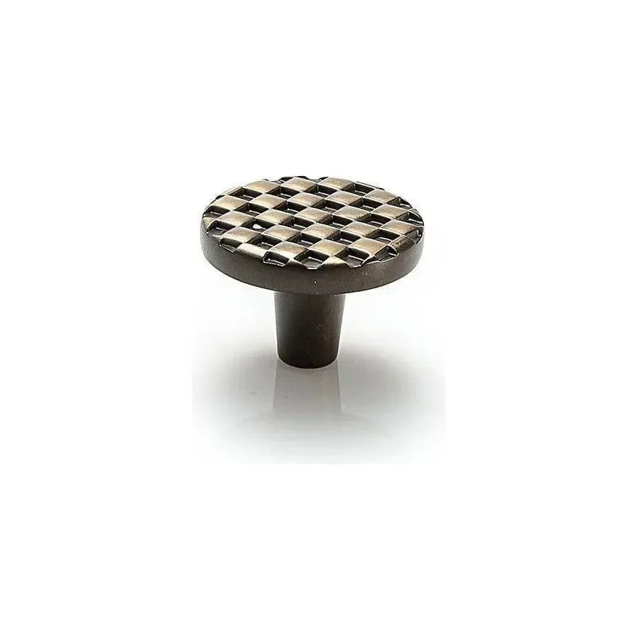 Du Verre Hardware - Argyle Round Knob - DVAG01-AB | The Rug District