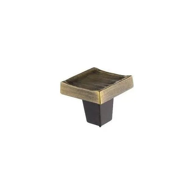 Du Verre Hardware - Forged 3 Square Knob - DVFC304-AB | The Rug District