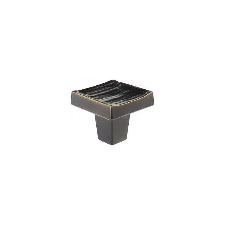 Du Verre Hardware - Forged 3 Square Knob - DVFC304-ORB | The Rug District
