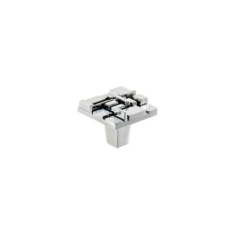 Du Verre Hardware - Offset Square Knob - DVOF01-PC | The Rug District