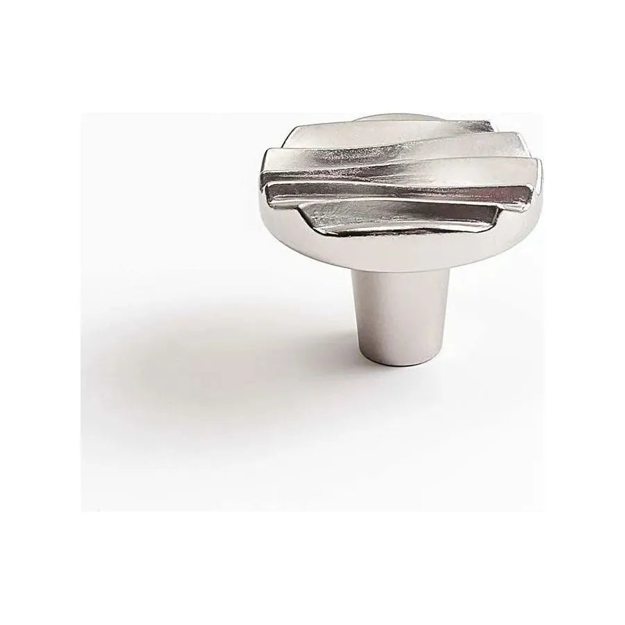 Du Verre Hardware - Wave Round Knob - DVWA01-SN | The Rug District