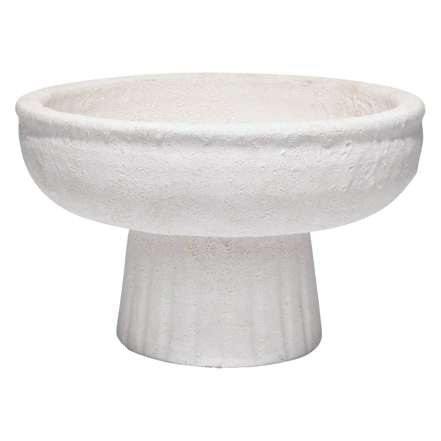 Jamie Young Company - Aegean Pedestal Bowl - 7AEGE-SMWH | The Rug District