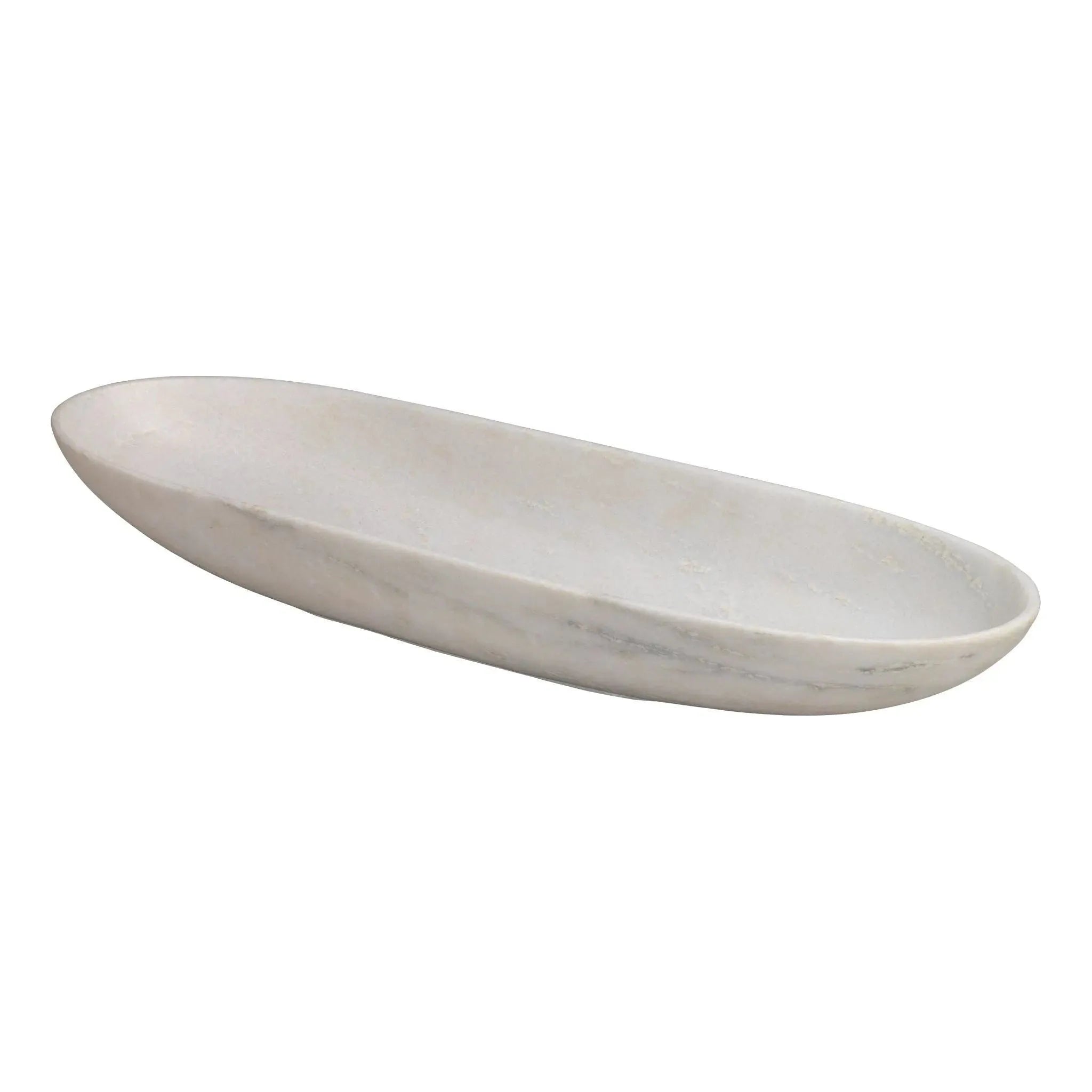 Jamie Young Company - Long Oval Marble Bowl - 7LONG-BOWH | The Rug District