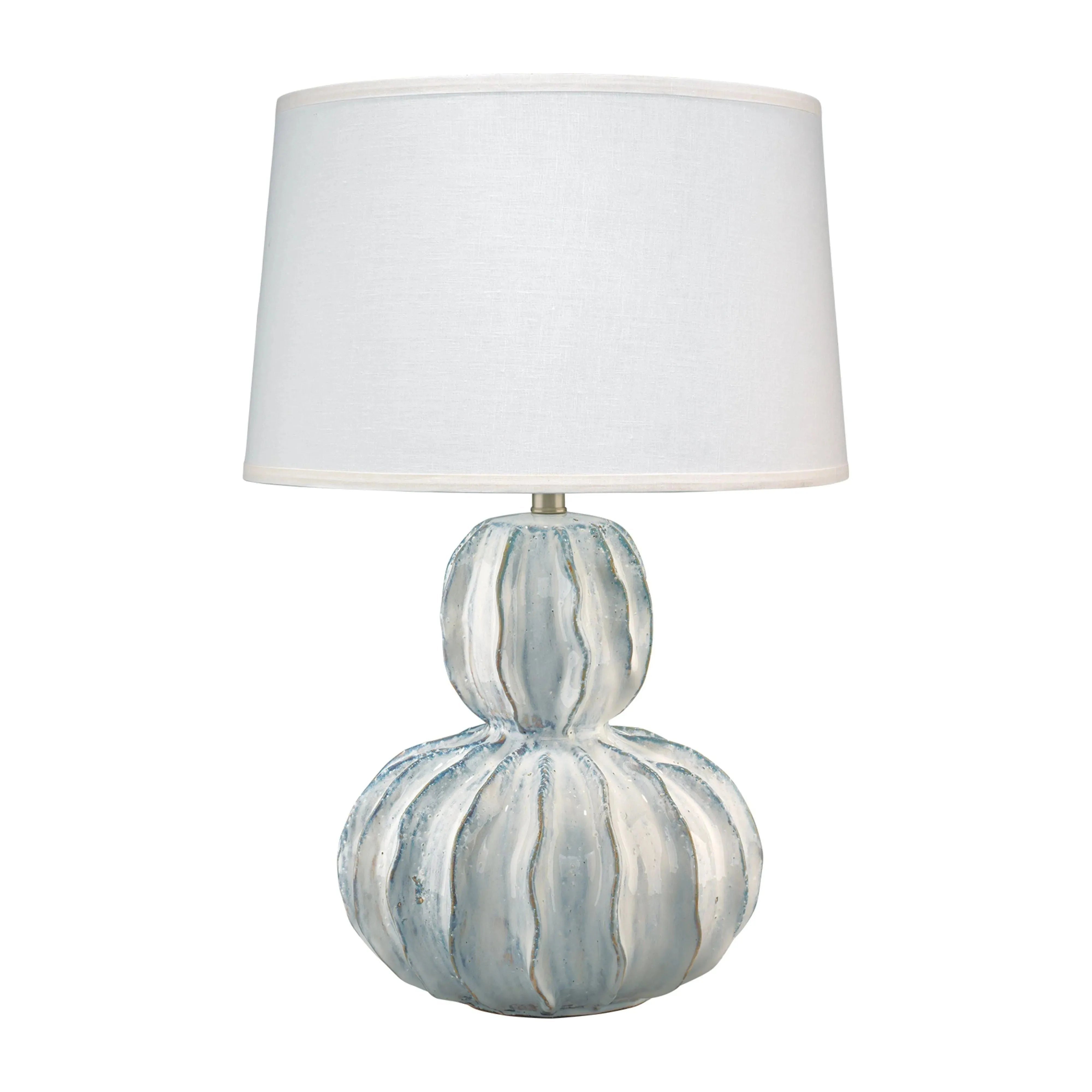 Jamie Young Company - Oceane Gourd Table Lamp - 9OCEAWHC131G | The Rug District