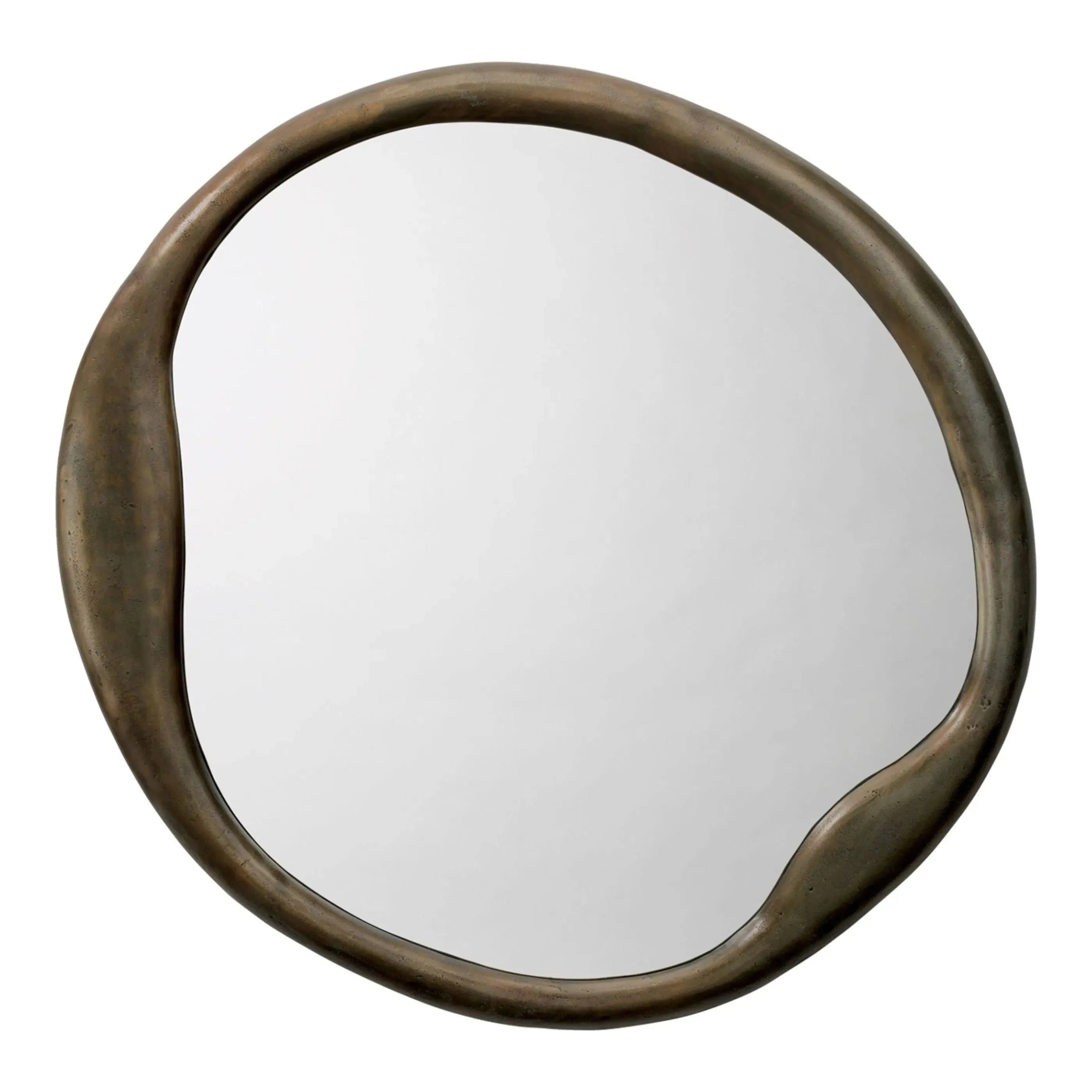 Jamie Young Company - Organic Round Mirror - 7ORGA-MIAB | The Rug District