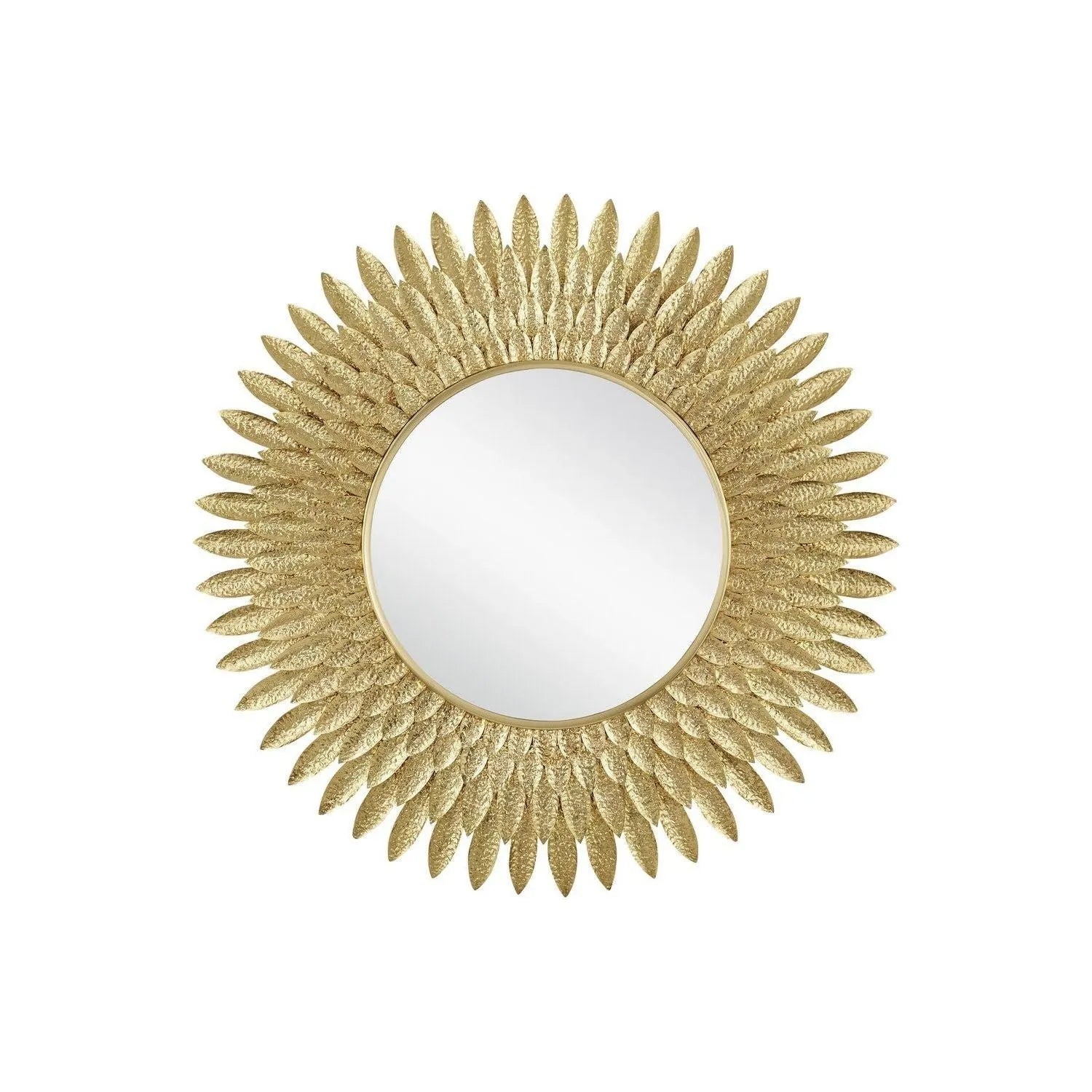 Currey and Company - 1000-0160 - Mirror - Plume - Brass