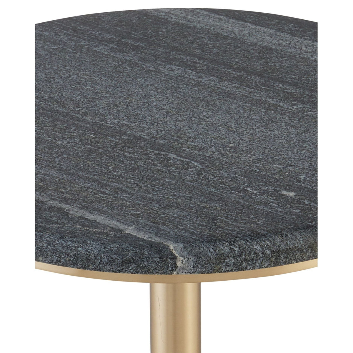 Currey and Company - 4000-0241 - Accent Table - Miles - Natural / Polished Brass