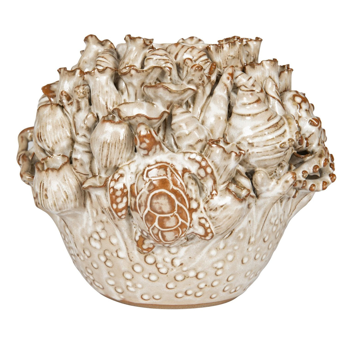 Currey and Company 1200-1053 Tidal Vase in Milky White