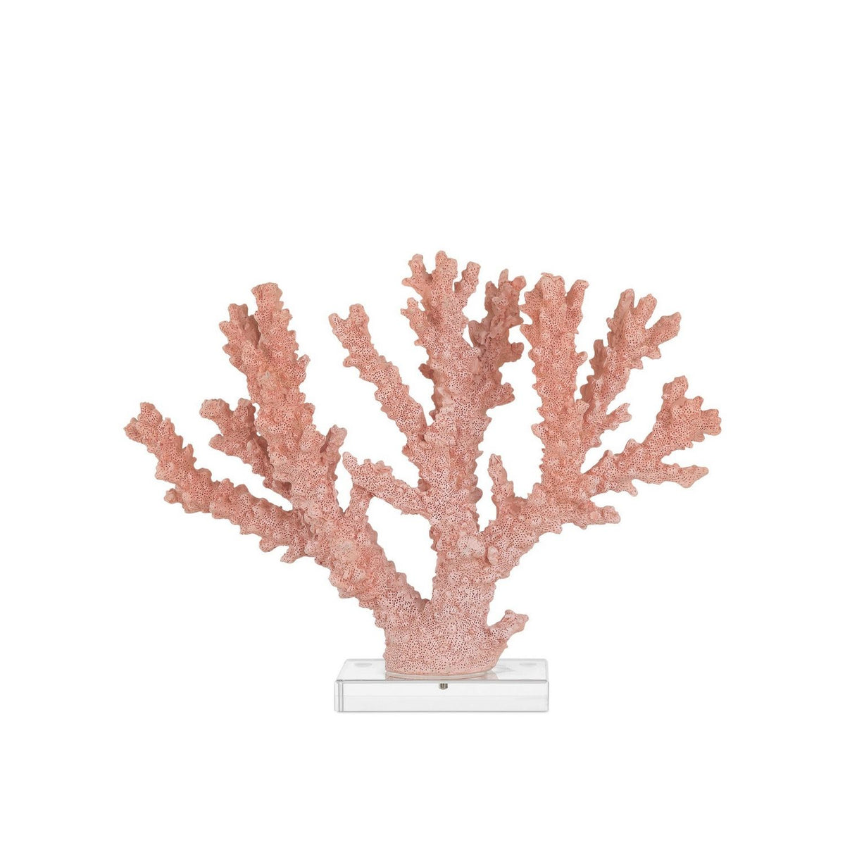 Currey and Company 1200-1083 Fire Coral in Coral/Clear
