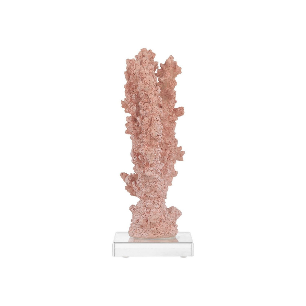 Currey and Company 1200-1083 Fire Coral in Coral/Clear