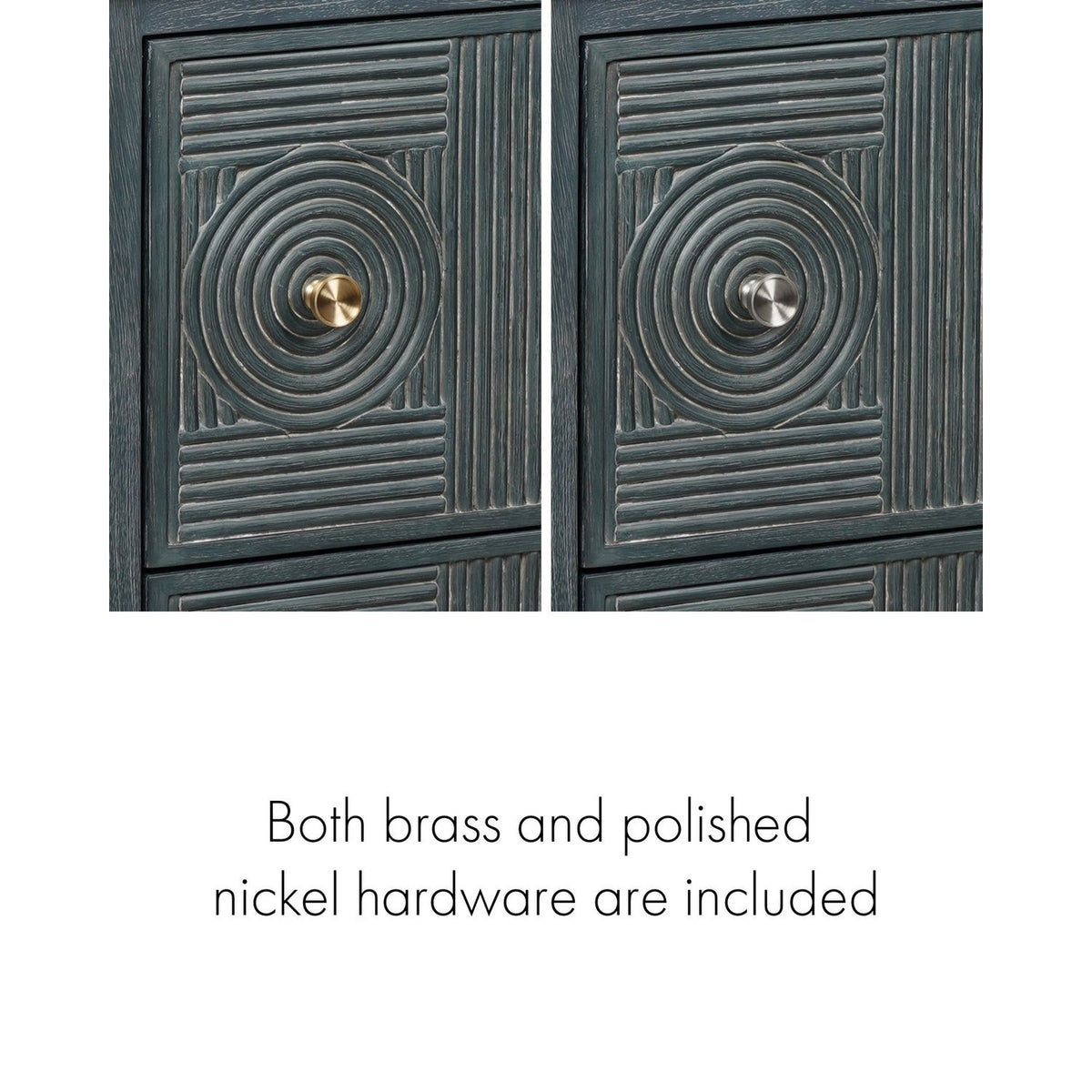 Currey and Company 3800-0019 Santos 36" Vanity with Rectangular Undermount Sink in Vintage Navy/Natural/White/Brushed Brass/Polished Nickel