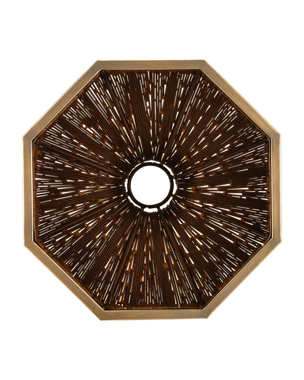 Currey and Company 4000-0252 Castor Accent Table in Iron/Bronze/Smoke