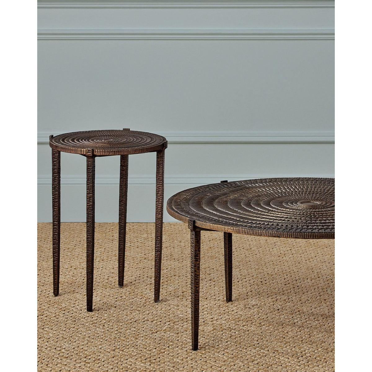 Currey and Company 4000-0257 Unity Cocktail Table in Antique Bronze/Dark Bronze