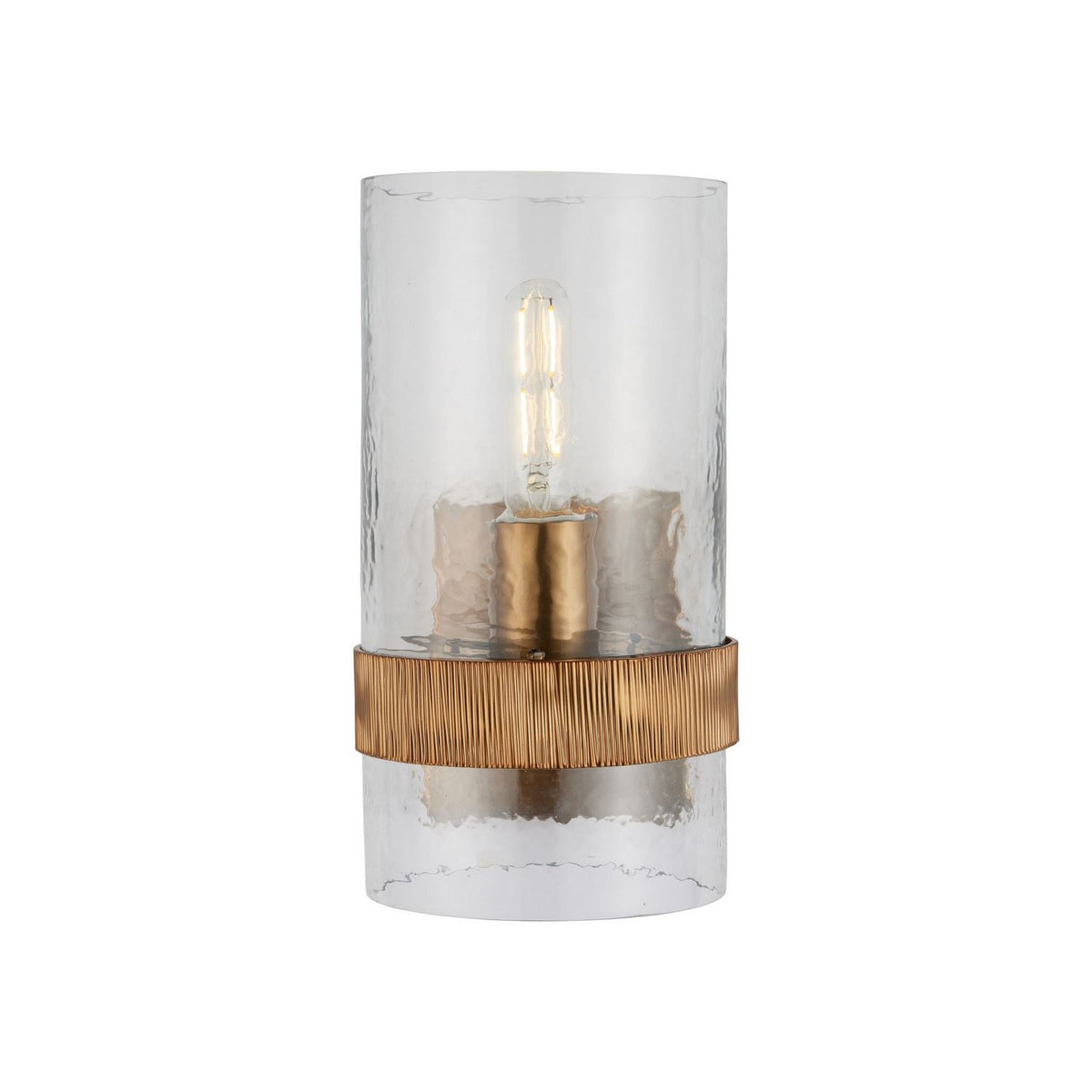 Currey and Company 5000-0294 Sudeley Wall Sconce in Clear/Satin Brass
