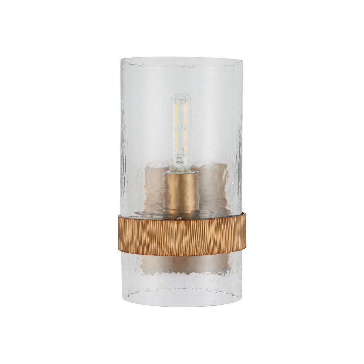 Currey and Company 5000-0294 Sudeley Wall Sconce in Clear/Satin Brass