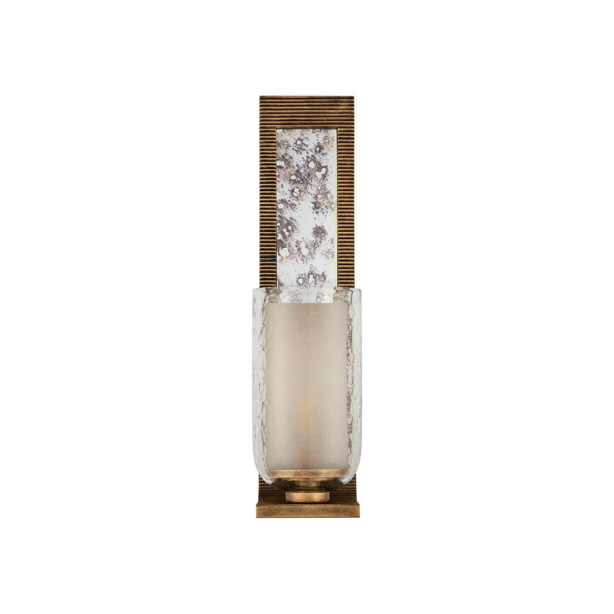 Currey and Company 5000-0296 Wynyard Wall Sconce in Clear/Frosted/Antique Mirror/Antique Gold