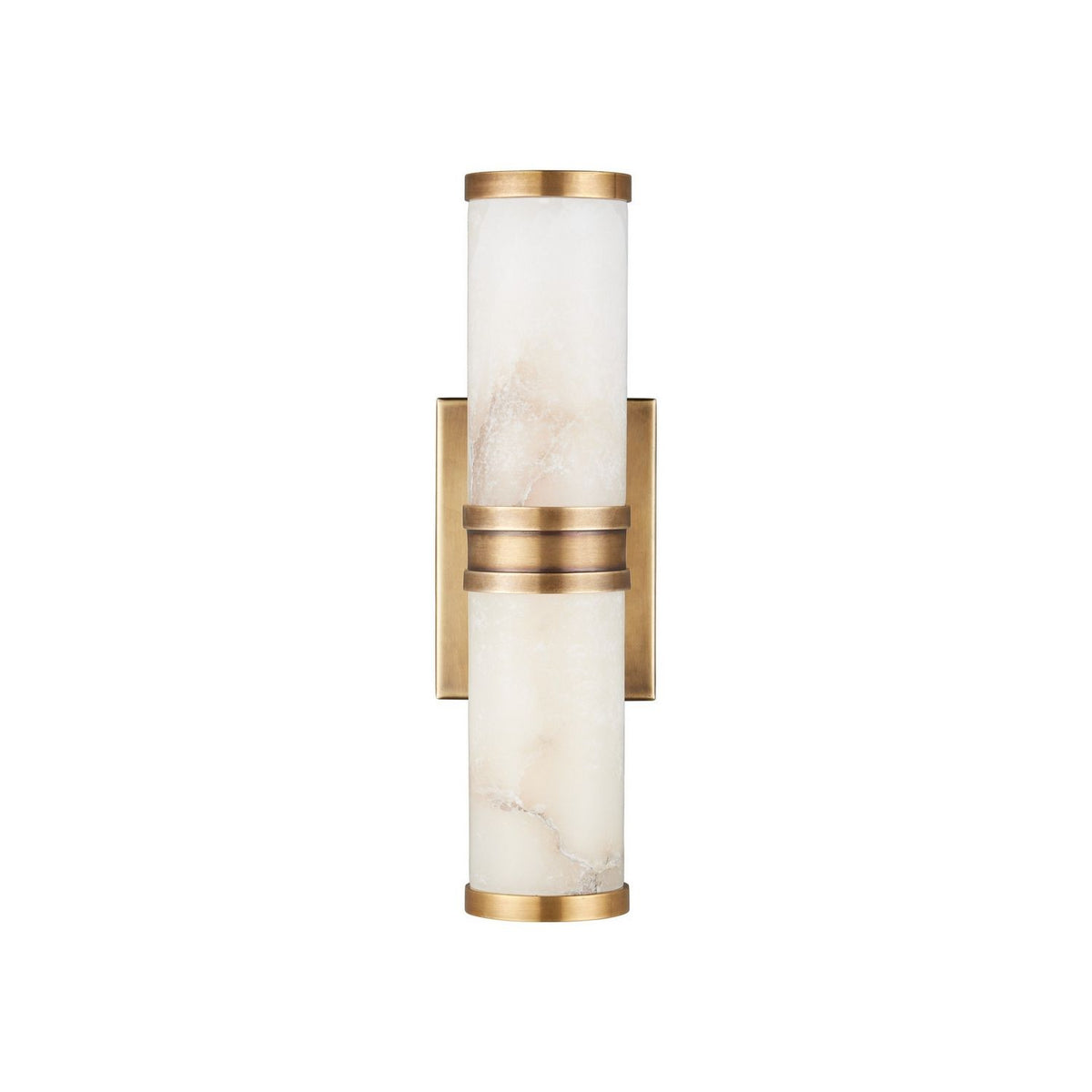 Currey and Company 5800-0076 Brenham Wall Sconce in Natural/Vintage Brass