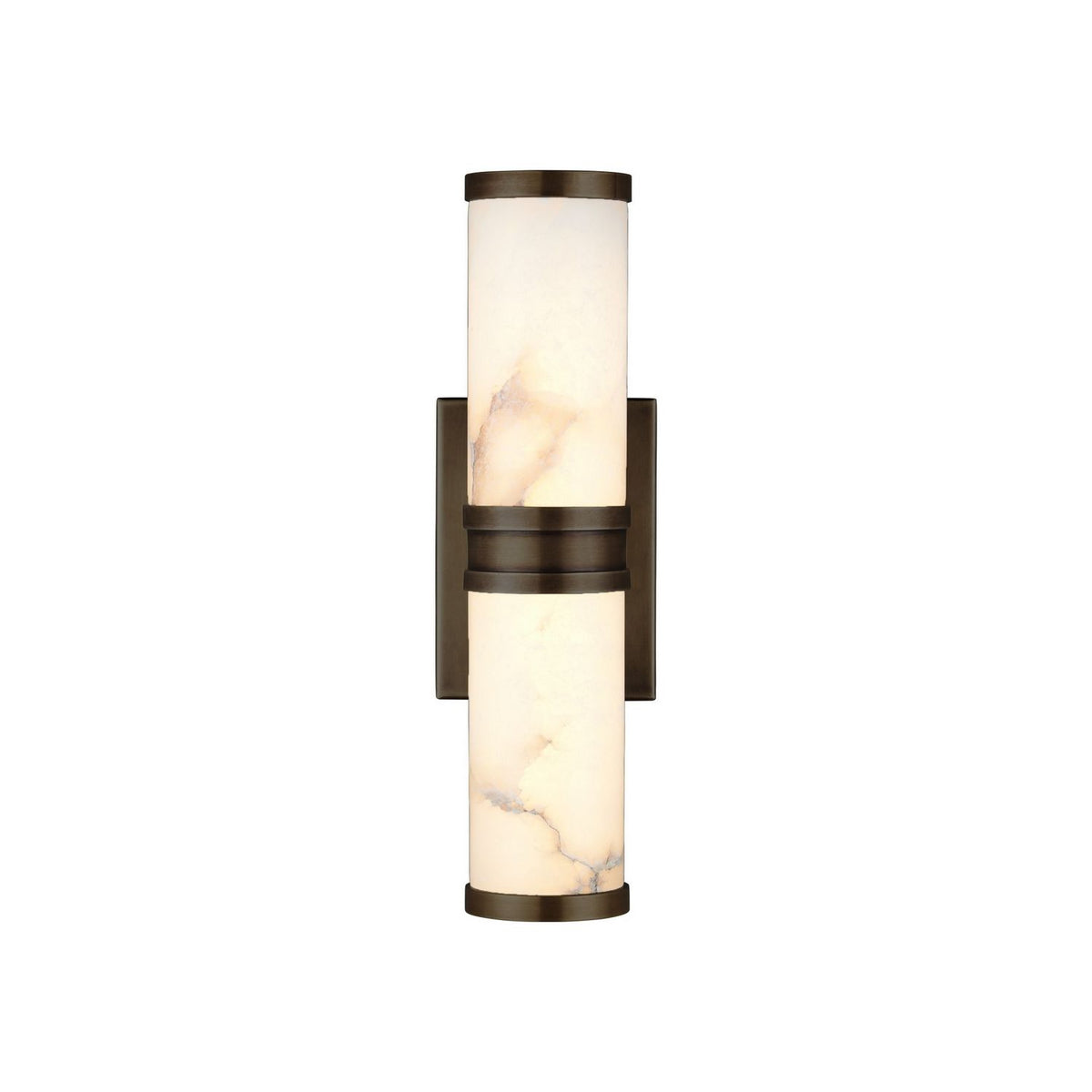 Currey and Company 5800-0078 Brenham Wall Sconce in Natural/Oil Rubbed Bronze