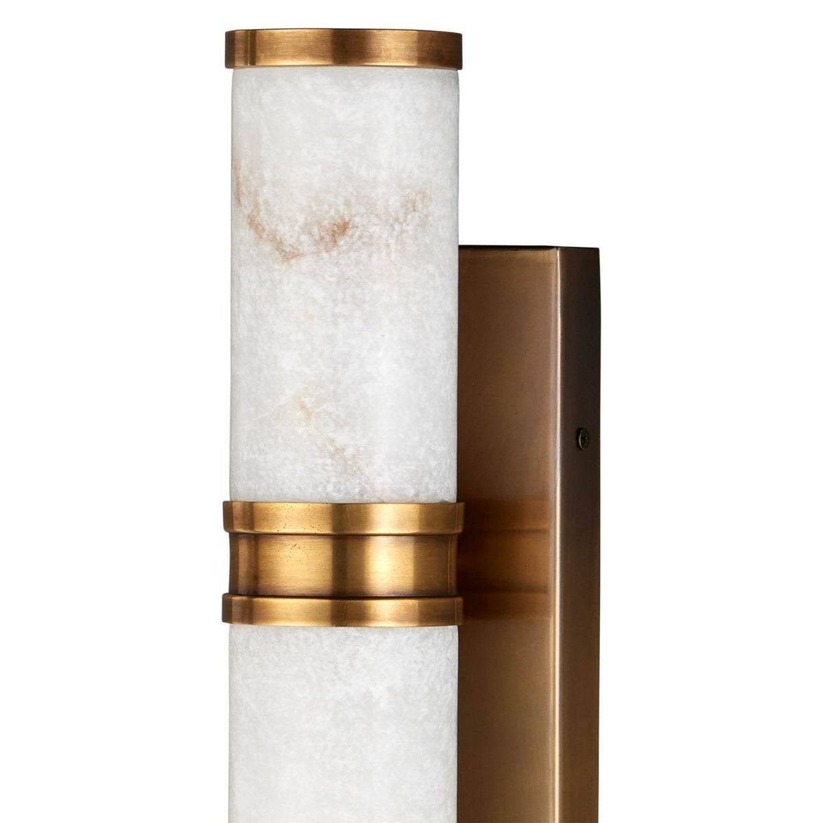 Currey and Company 5800-0079 Brenham Wall Sconce in Natural/Vintage Brass