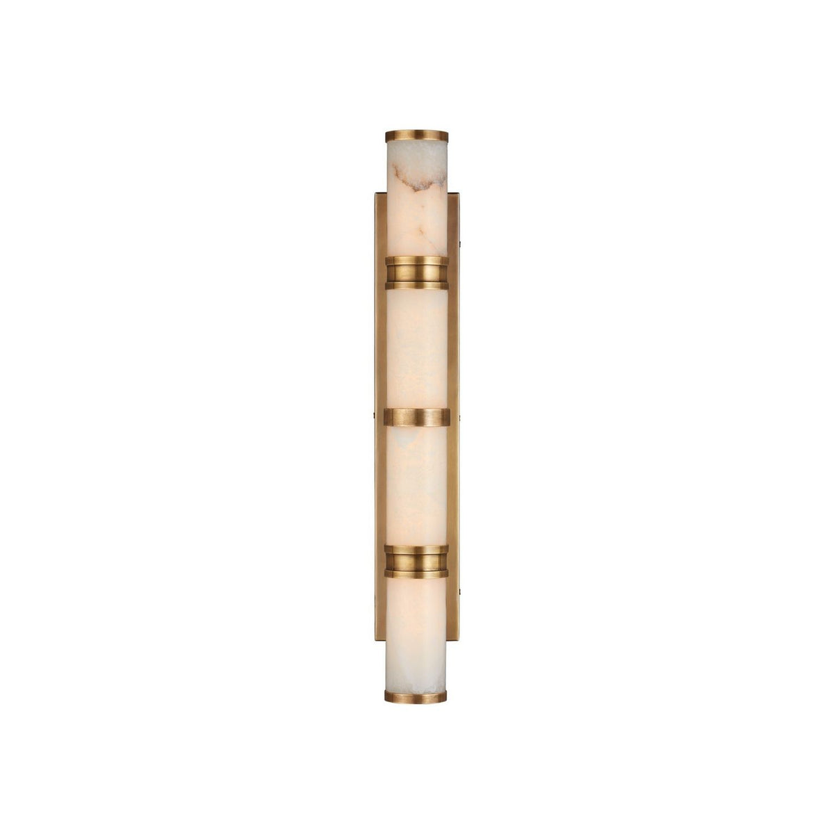 Currey and Company 5800-0079 Brenham Wall Sconce in Natural/Vintage Brass