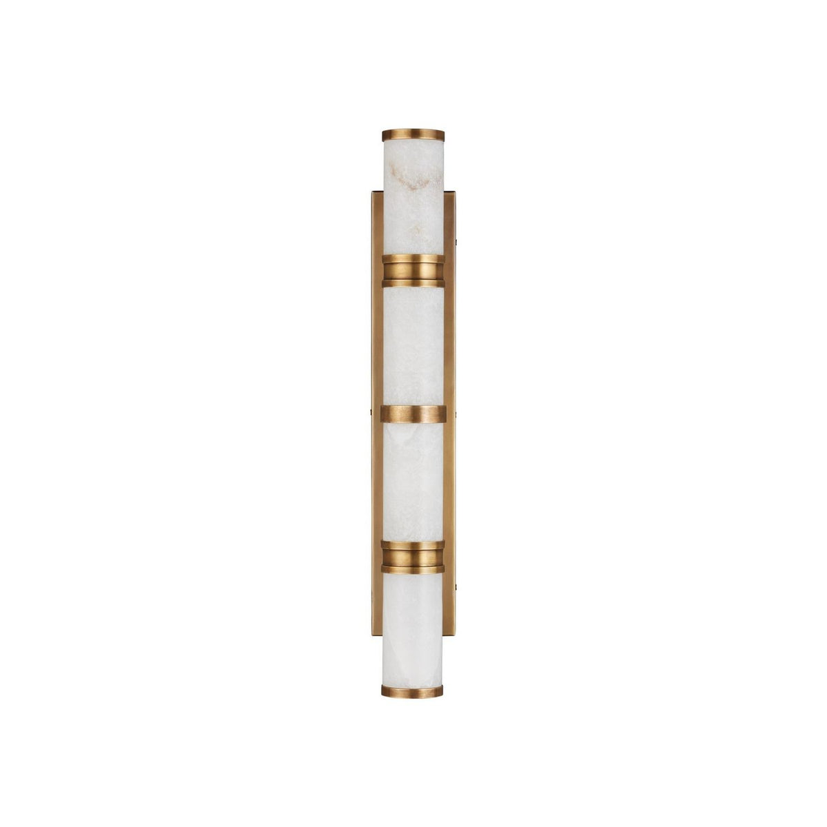 Currey and Company 5800-0079 Brenham Wall Sconce in Natural/Vintage Brass