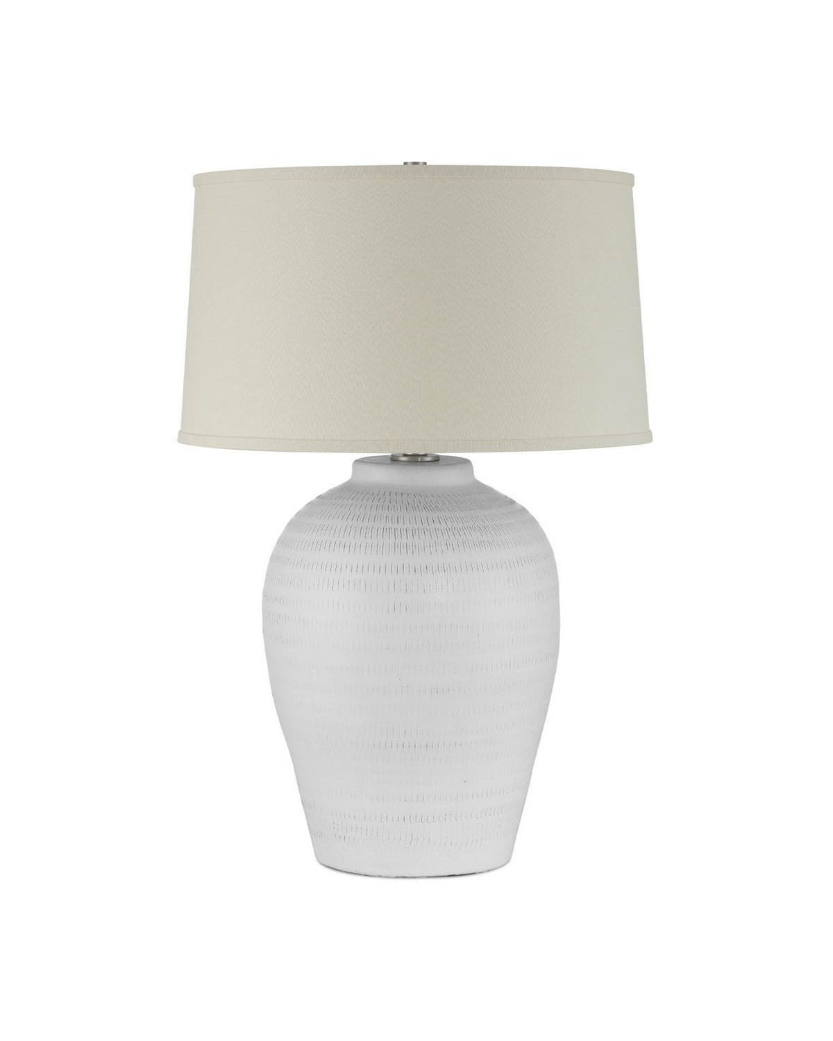 Currey and Company 6000-1030 Dashwell Table Lamp in White