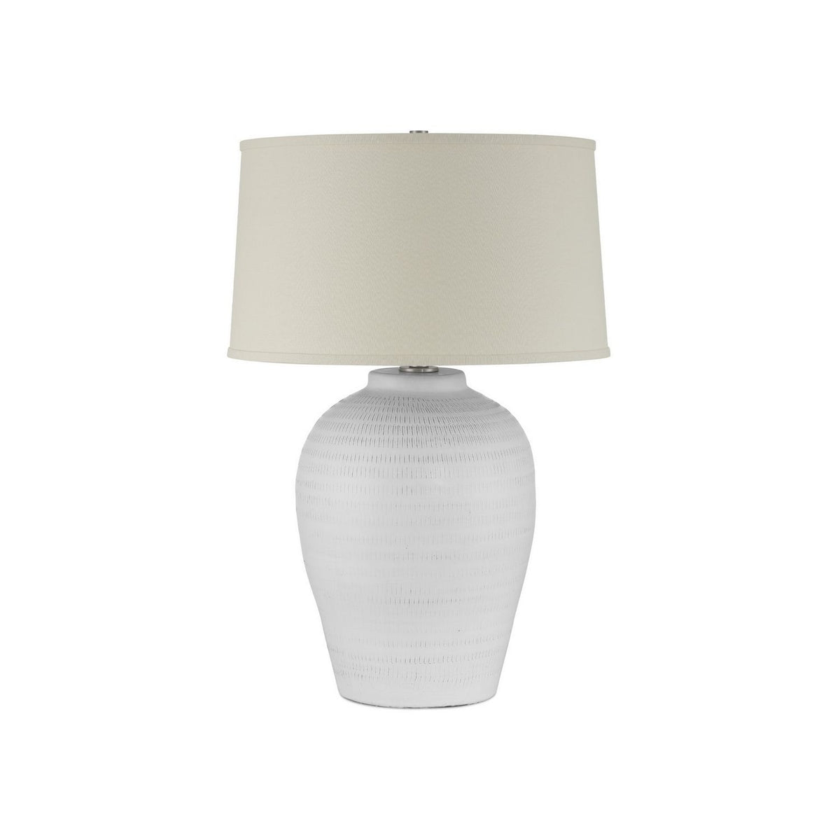 Currey and Company 6000-1030 Dashwell Table Lamp in White