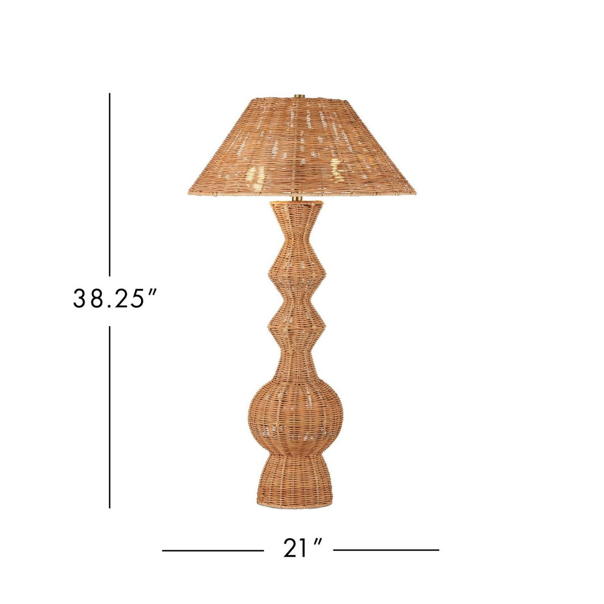 Currey and Company 6000-1051 Nirvana Table Lamp in Natural