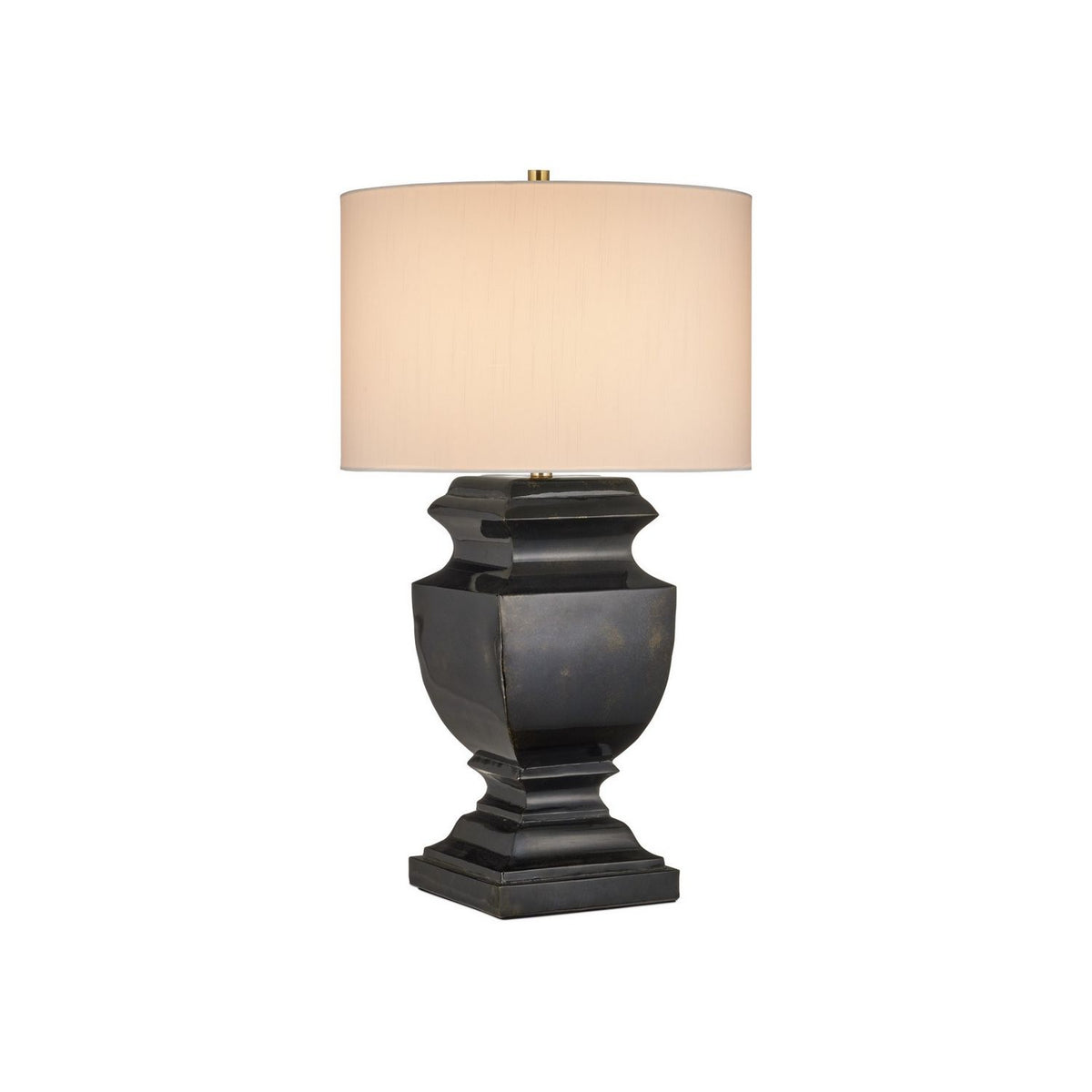 Currey and Company 6000-1061 Balustrade Table Lamp in Distressed Light Black