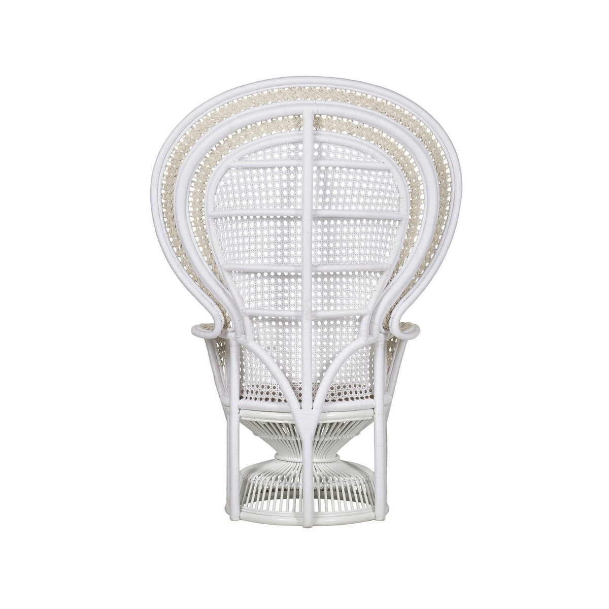 Currey and Company 7000-1072 Emanuelle Armchair in White/Natural