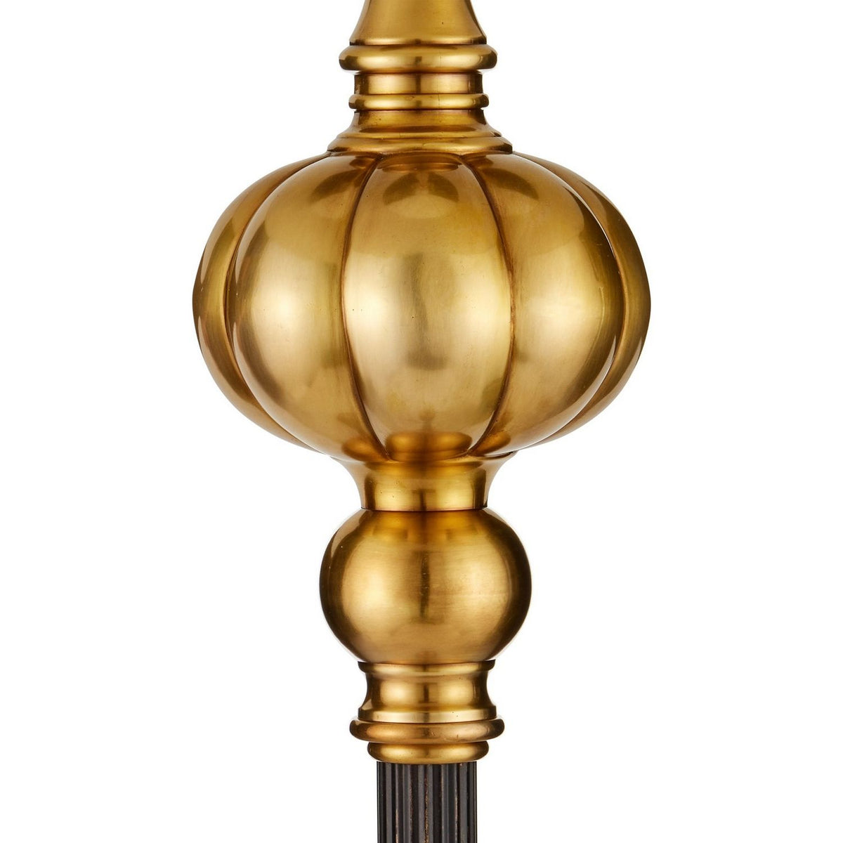 Currey and Company 8000-0176 Haines Floor Lamp in Bronze/Vintage Brass