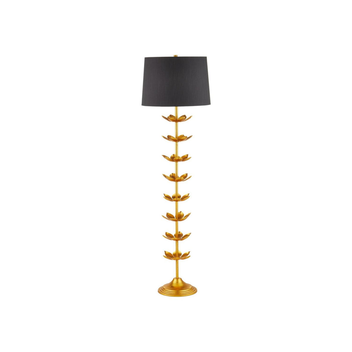 Currey and Company 8000-0177 Awakening Floor Lamp in Gold Leaf