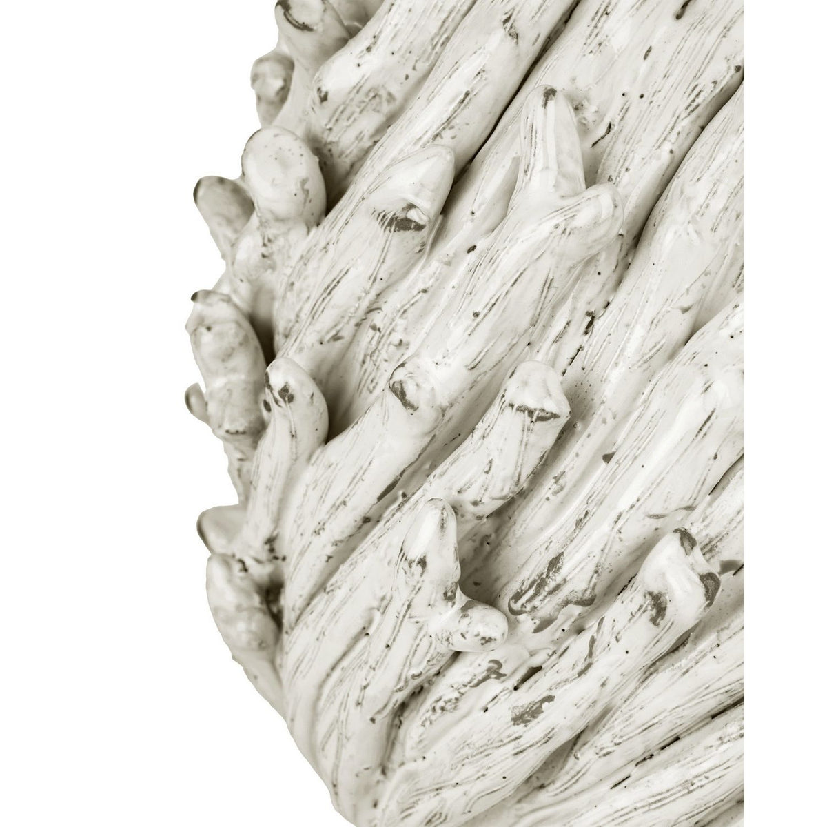 Currey and Company 1200-1109 Seadrift Vase in White