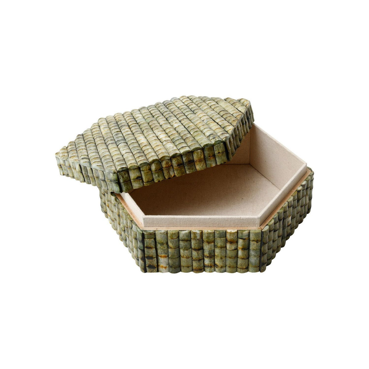 Currey and Company 1200-1124 Knepp Box Set of 2 in Green/Natural