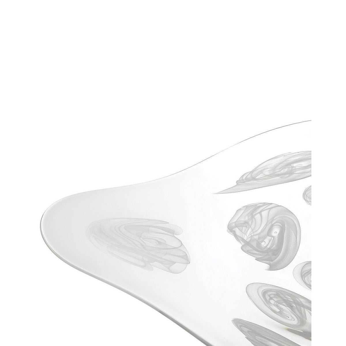 Currey and Company 1200-1152 Aetheria Bowl in Clear/White