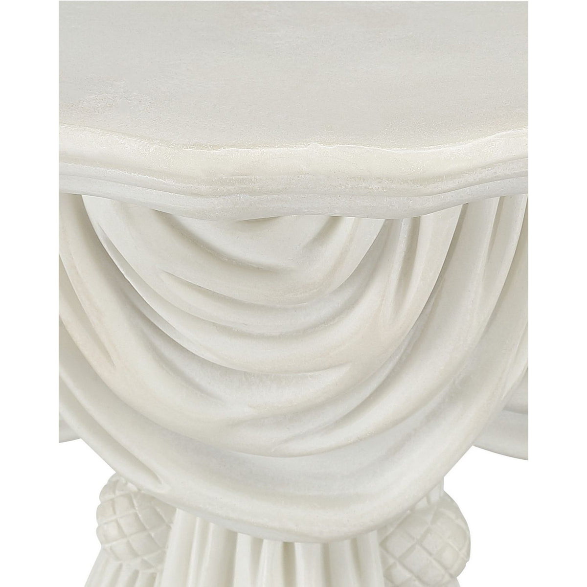 Currey and Company 1200-1154 Chiton Wall Shelf in Antique Off-White