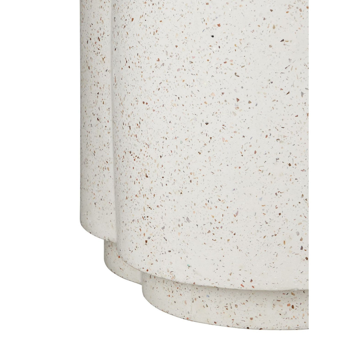 Currey and Company 2200-0069 Smerlato Terrazzo Planter in Ivory Terrazzo