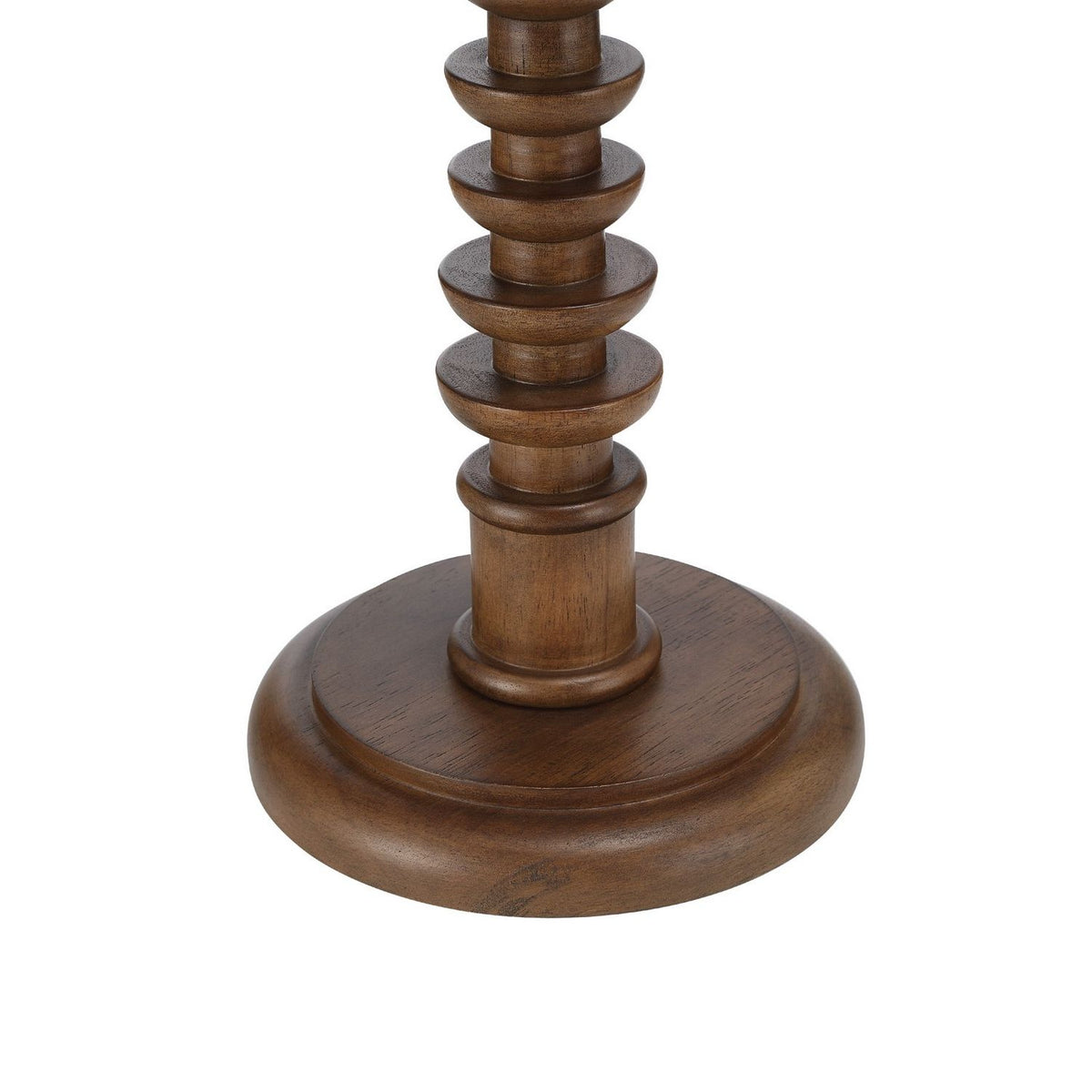 Currey and Company 3000-0337 Steppe Accent Table in Dark Brown/Natural