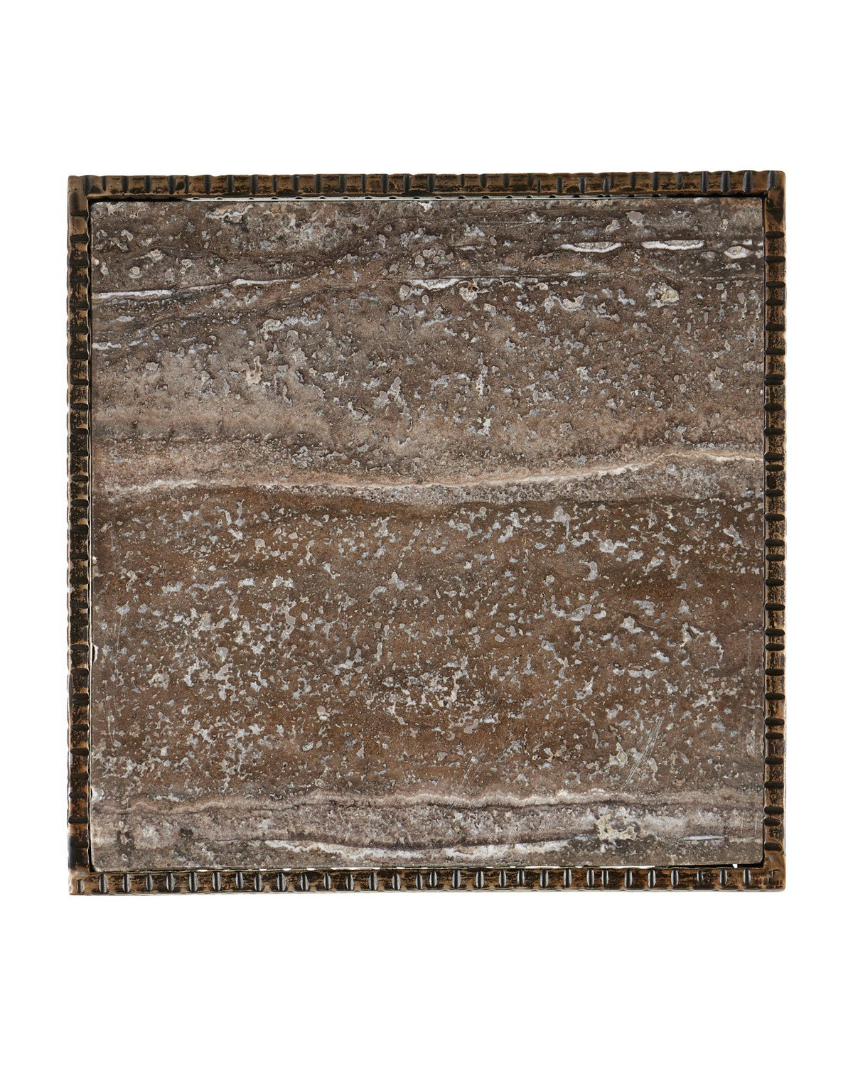 Currey and Company 4000-0274 Ampleur Accent Table in Rustic Bronze/Natural