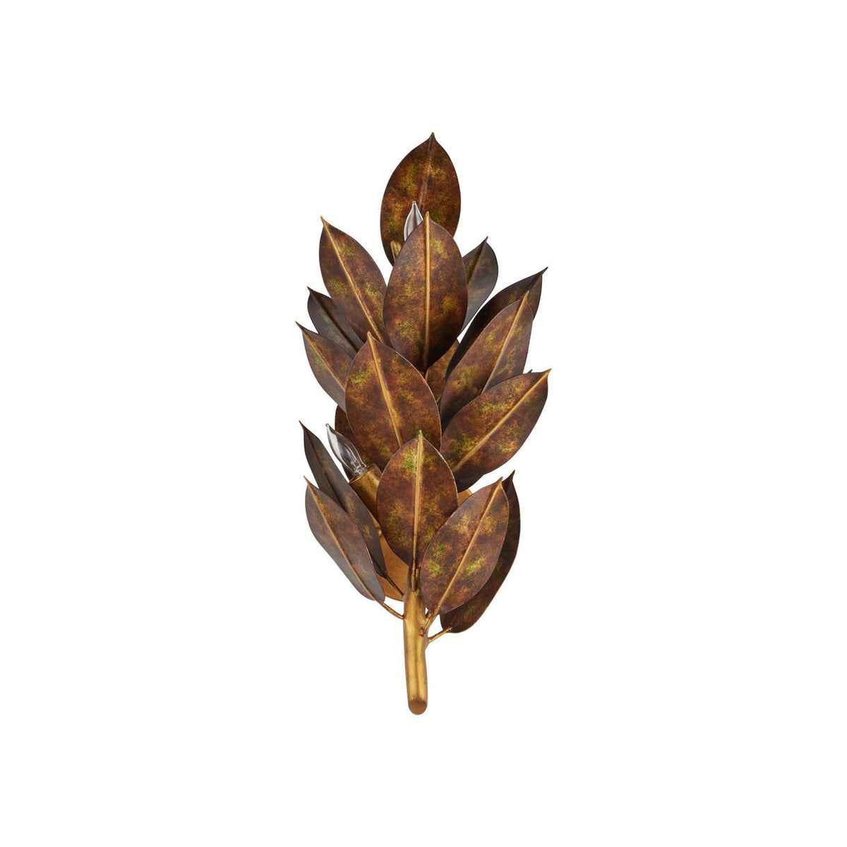 Currey and Company 5000-0308 Weston Wall Sconce in Magnolia Leaf