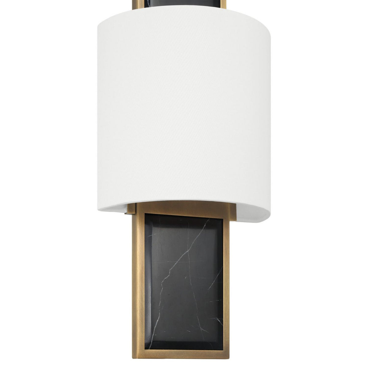 Currey and Company 5900-0062 Lowesdale Wall Sconce in Black/Brass