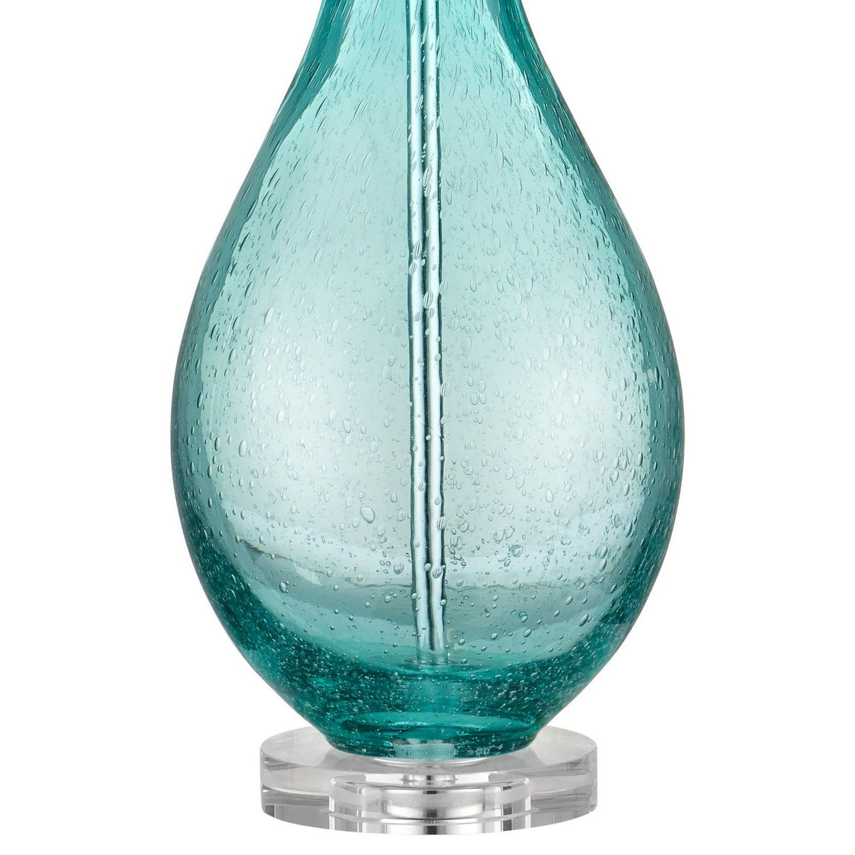 Currey and Company 6000-1121 Mavi Table Lamp in Light Blue-Green/Clear