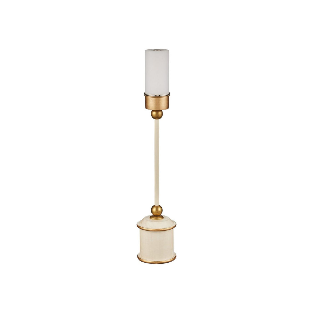 Currey and Company 6700-0035 Daphne Cordless Table Lamp in Ivory/Gold