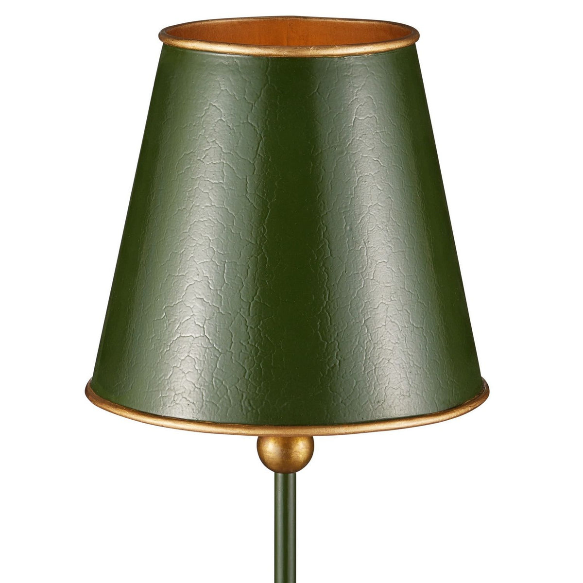 Currey and Company 6700-0037 Daphne Cordless Table Lamp in Green/Gold
