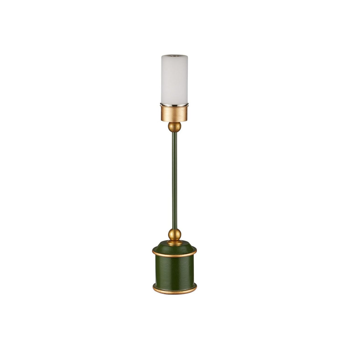 Currey and Company 6700-0037 Daphne Cordless Table Lamp in Green/Gold