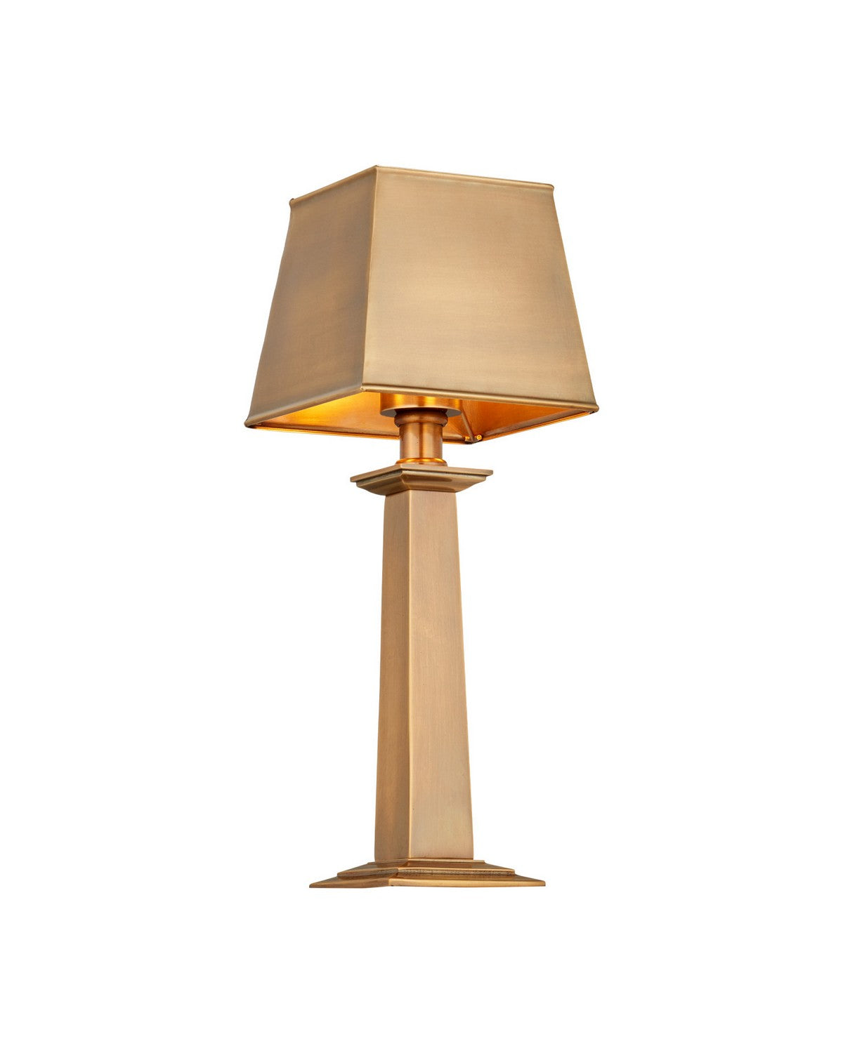 Currey and Company 6700-0039 Wander Cordless Table Lamp in Antique Brass