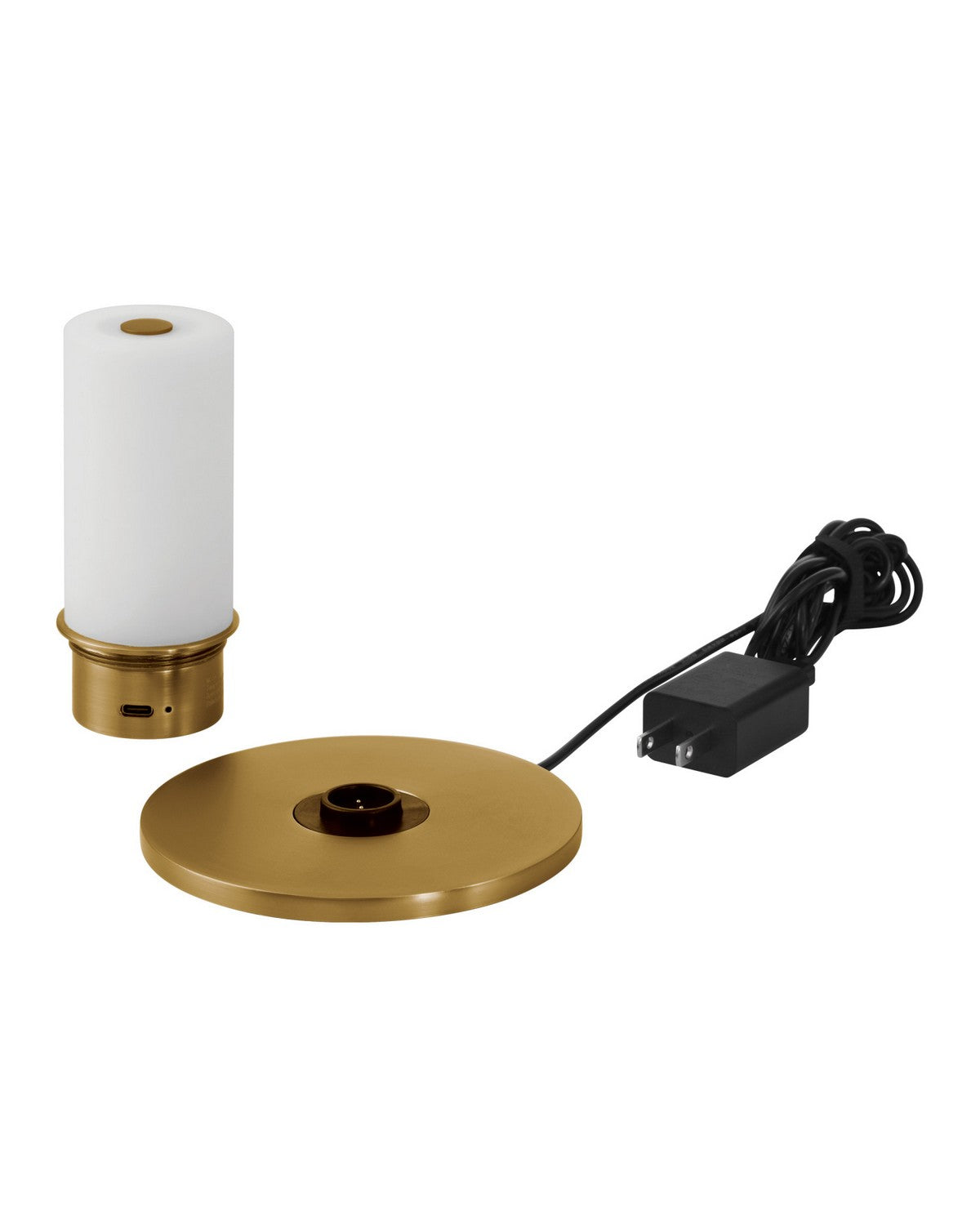 Currey and Company 6700-0039 Wander Cordless Table Lamp in Antique Brass