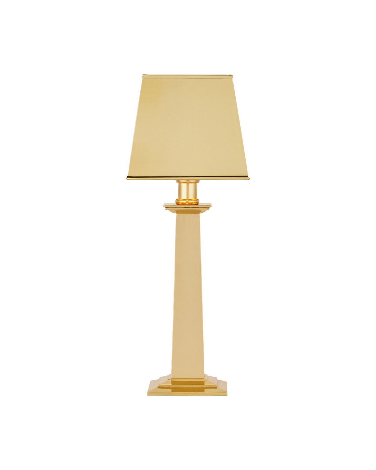 Currey and Company 6700-0041 Wander Cordless Table Lamp in Polished Brass